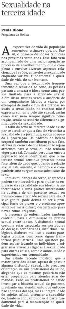 Sexualidade na terceira idade